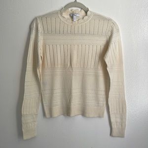 Derek Lam Cream Knit Sweater